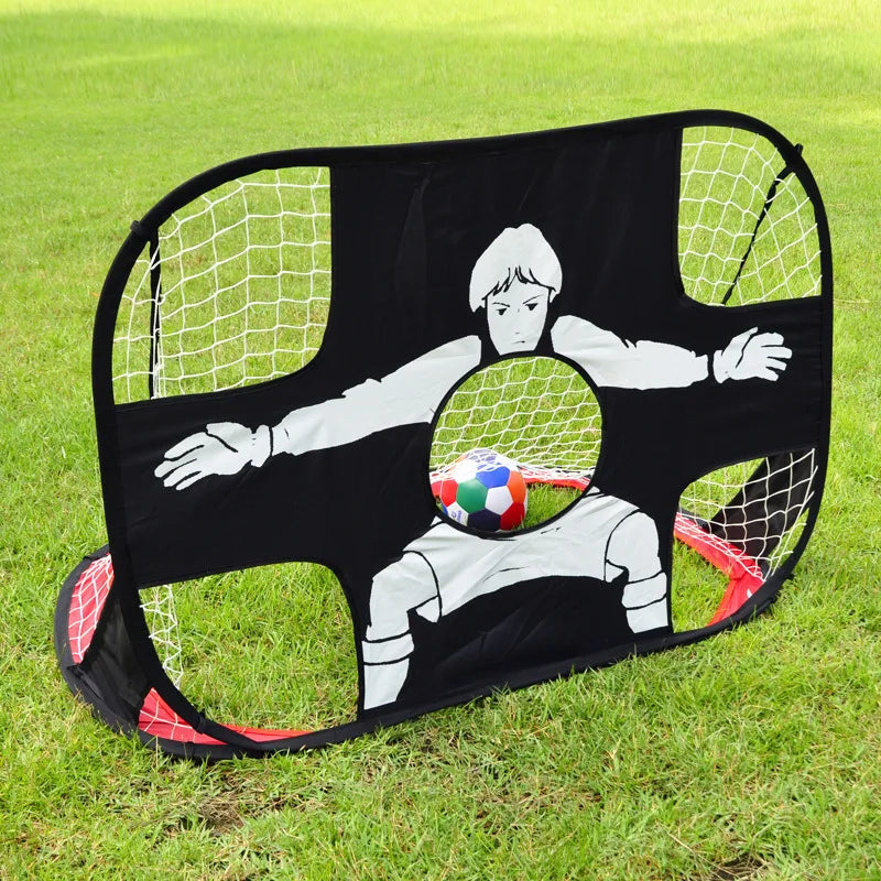 Folding Soccer Goal Portable Training Goal Mini Children's Football Target Net Indoor Outdoor Movable Training Toy soccer ball