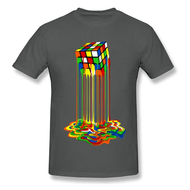 Good Quality Cube T-Shirts Rainbow Abstraction Cube Sheldon Cooper T Shirt Big Discount Best Tee Shirt Women Men Funny Tops Tee