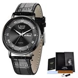 LIGE Ultra Thin Ladies Quartz Watch Classic Women's Watch Dual Calendar Waterproof Watch Milan Mesh Strap Watch - Emete store