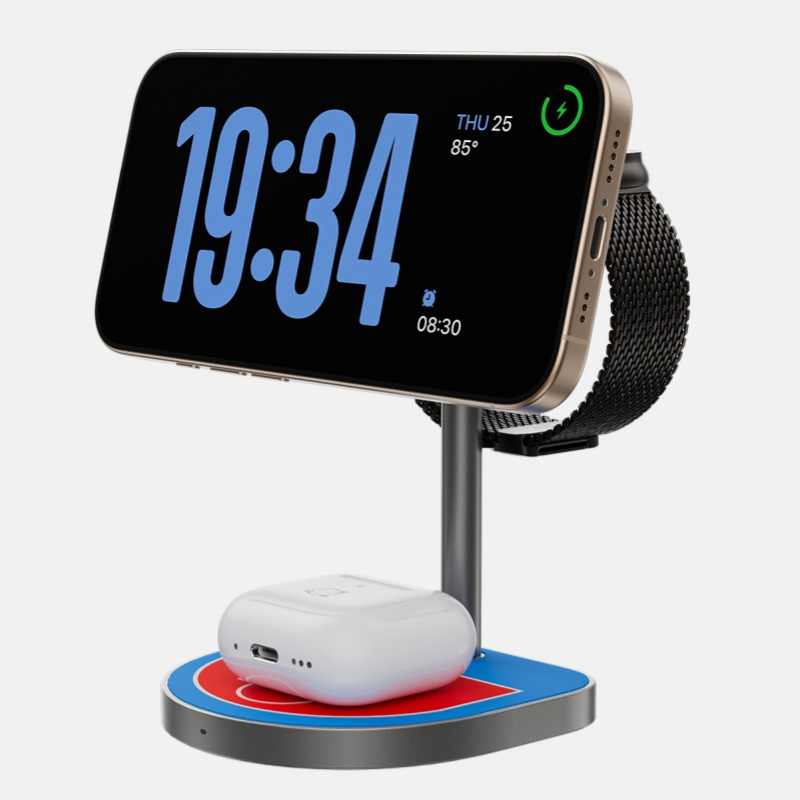 KUXIU X85 3-in-1 Basketball Magnetic Wireless Charger Compatible with Apple Family Bucket, Giving Boyfriend a Good Item - Emete store
