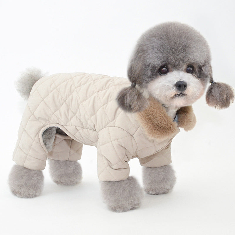 Winter New Pet Cotton Coat Dog Cotton Coat Dog Clothes Pet Clothes Dog Clothes Teddy Clothes - Emete Store