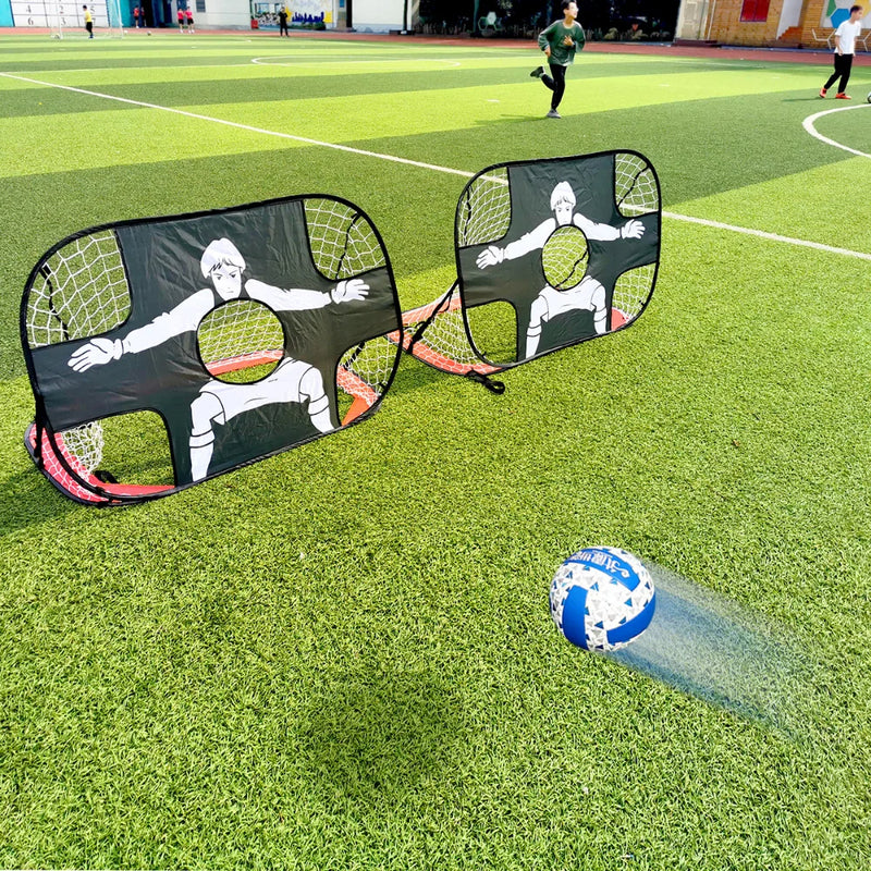 Folding Soccer Goal Portable Training Goal Mini Children's Football Target Net Indoor Outdoor Movable Training Toy soccer ball