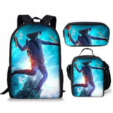 New 3PC-SET Skibidi Toilet Man Backpack Custom Game Peripheral Schoolbags For Primary Secondary School Teenage