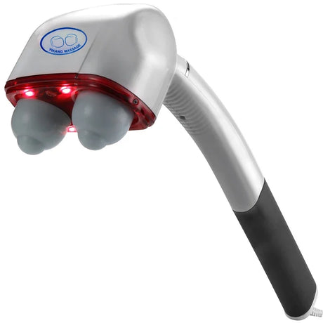 Electric Handheld Massager Hammer Vibrating Back Muscle Relax Neck Body Cervical Vertebra Relax Stick Roller with 2 Massage Head - Emete store