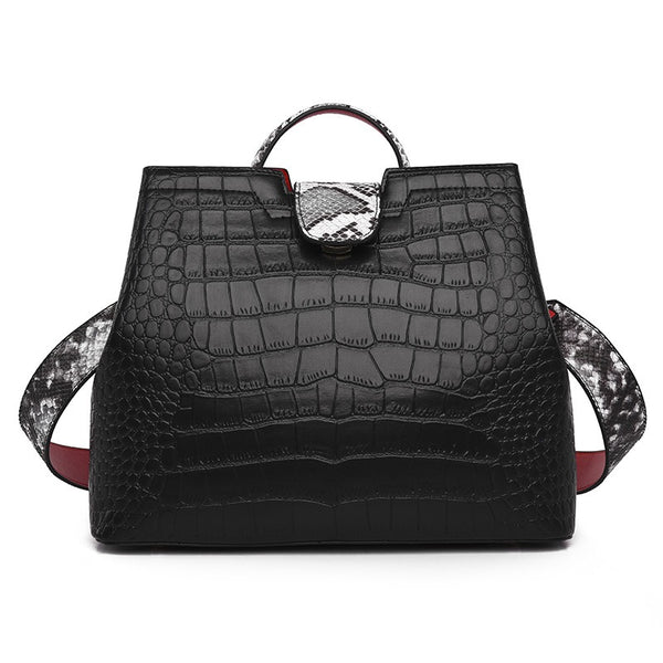 Bold & Bossy: Croc Chic Tote ladies handbag large capacity - Emete Store