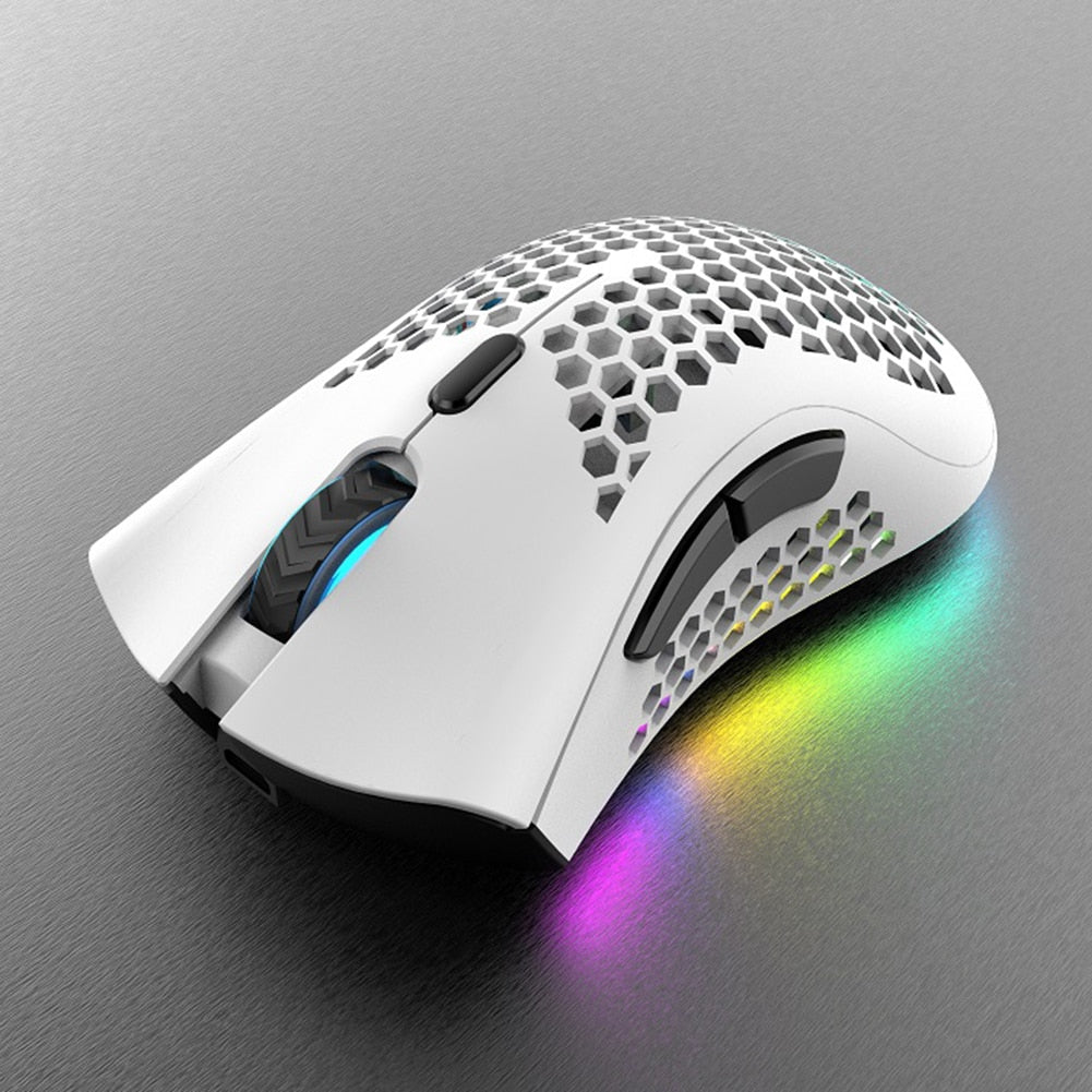 2.4GHz Wireless Gaming Mouse 7 Button 1600 DPI Adjustable RGB Backlit Rechargeable Mouse - Emete Store