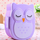 Microwave Bento Container with compartments Case Dinnerware bento box food box Storage for kids Kawaii Owl school lunch box