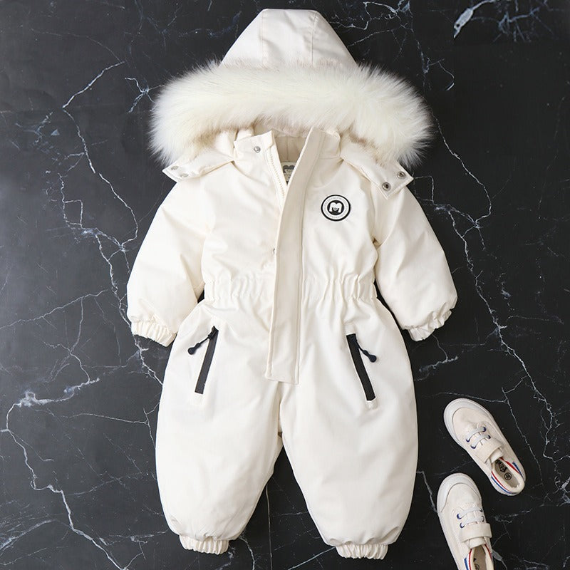 Baby Ski Suit One-Piece Suit Baby Climbing Suit Romper Winter New Children's One-Piece Suit - Emete Store