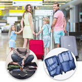 Travel Storage Bag 7-Piece Set Of Travel Thickened Suitcase Clothing Classification Storage Bag