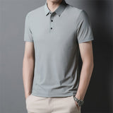 POLO shirt men's light business short sleeved Paul shirt loose fitting T-shirt Father's Day