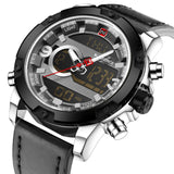 NAVIFORCE Luxury Brand Men Analog Digital Leather Sports Watches Men's Army Military Watch Man Quartz Clock Relogio Masculino - Emete store
