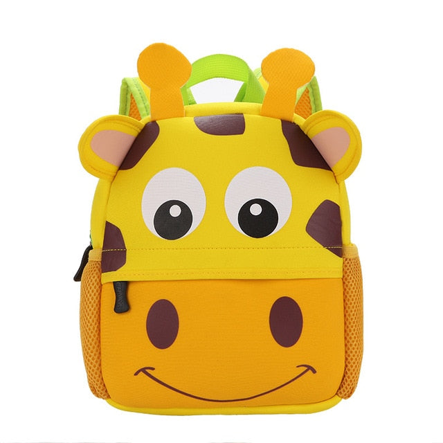 3D Animal Children Backpacks Brand Design Girl Boys Backpack Toddler Kids Neoprene School Bags Kindergarten Cartoon Bag