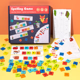 Wooden children's word puzzle game three-dimensional puzzle early education puzzle letter recognition card words