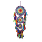 Indian Style Creative Three Ring Dream Catcher Home Decoration Hanger Dream Catcher Festival Decoration Hanger Wall Hanger