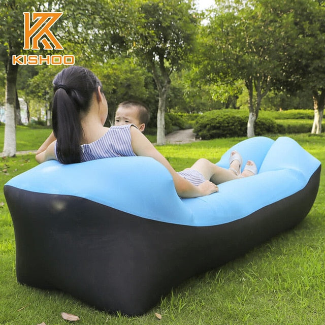 Trend Outdoor Products Fast Infaltable Air Sofa Bed Good Quality Sleeping Bag Inflatable Air Bag Lazy bag Beach Sofa Laybag