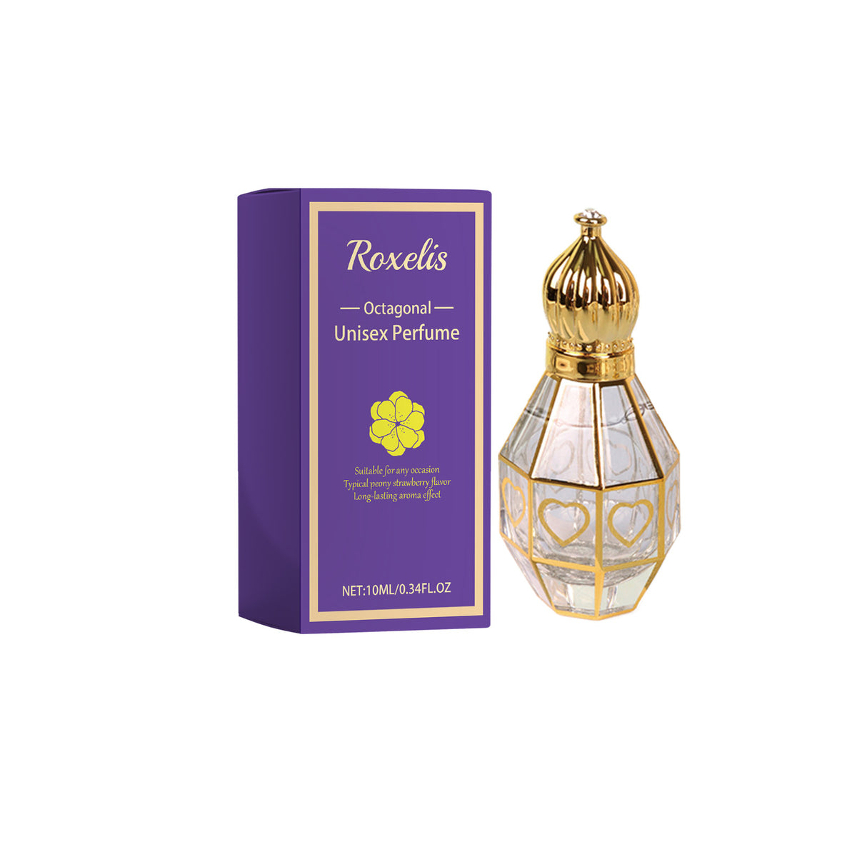 Octagonal Unisex Perfume, Fresh And Natural Niche Couple Dating Fragrance For Men And Women Lasting Fragrance - Emete store