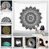 150*200cm  Mandala Tapestry Wall Hanging Witchcraft Hippie Beach Throw Rug Moon Travel Boho Bohemian Home Art Psychedelic Tapestries Decor