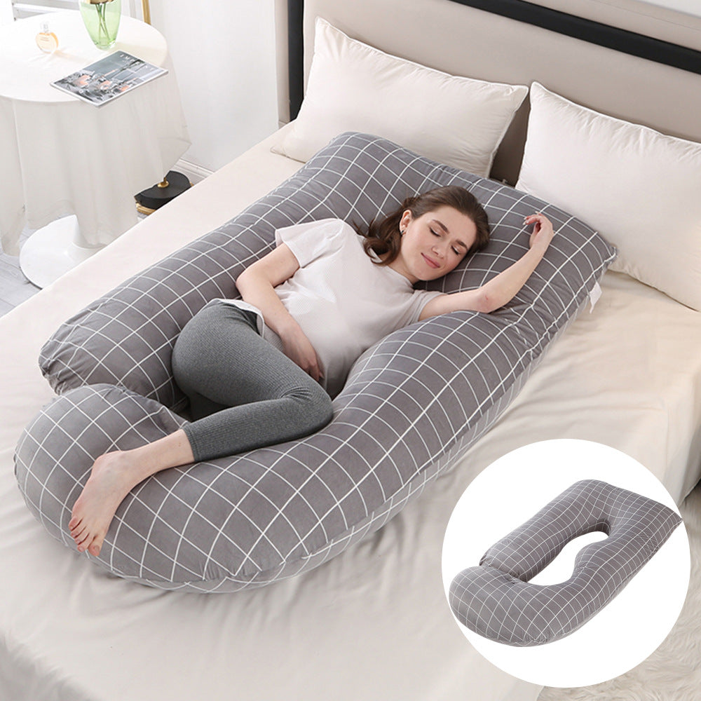 Emete J-shaped pregnancy sleeping pillow