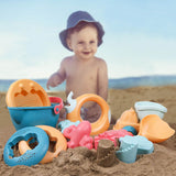 Beiens Beach Toys for Kids 5pcs Baby Beach Game Toy Children Sandbox Set Kit Summer Toys for Beach Play Sand Water Play Cart