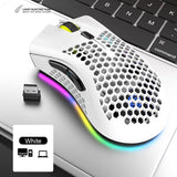 2.4GHz Wireless Gaming Mouse 7 Button 1600 DPI Adjustable RGB Backlit Rechargeable Mouse - Emete Store