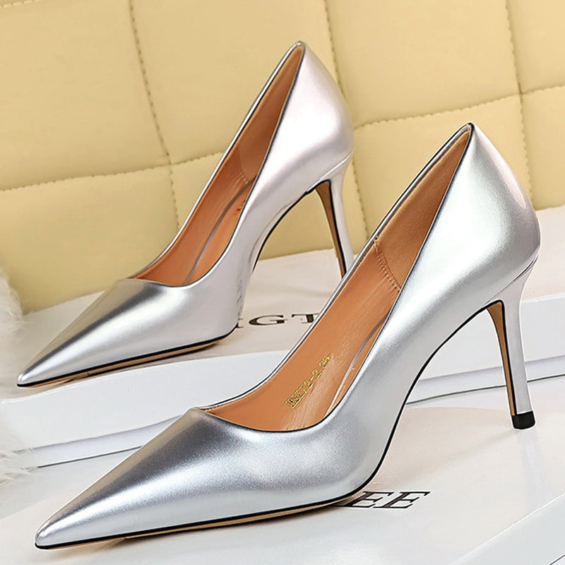 Professional Patent Leather High Heels - Emete Store