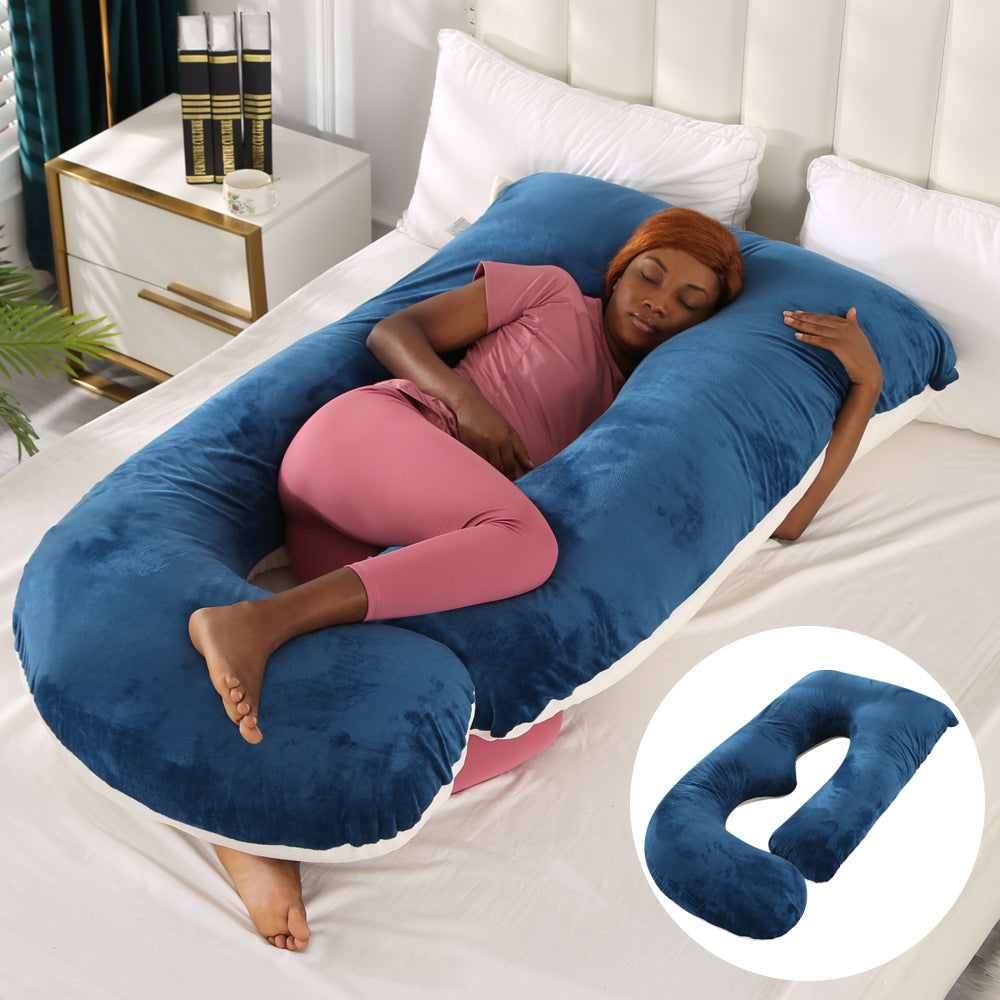 Emete J-shaped pregnancy sleeping pillow