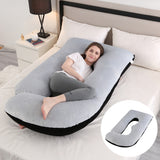 Emete J-shaped pregnancy sleeping pillow