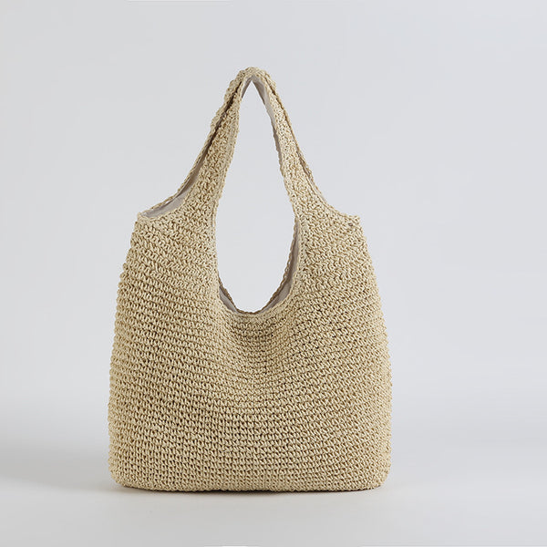 Rattan Bag New Hand-Woven Bag Straw Bag Shoulder Handbag