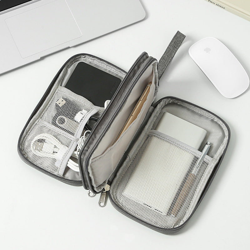 New Flat Digital Multifunctional Portable Travel Data Cable Storage Bag