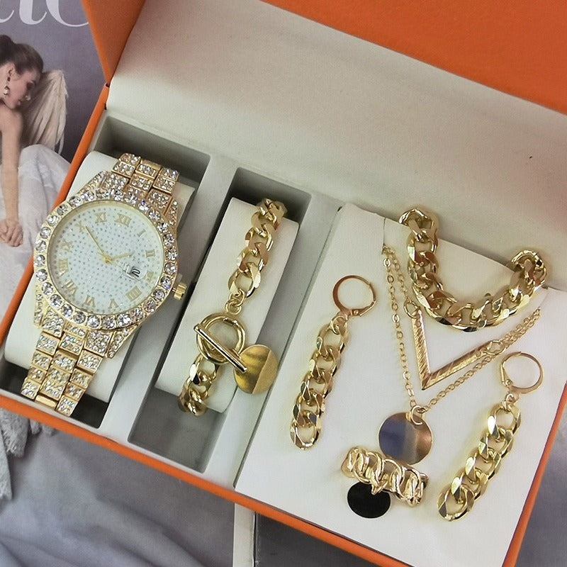 Women's Watch Jewelry 5-piece Set - Emete Store