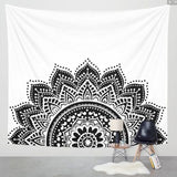 150*200cm  Mandala Tapestry Wall Hanging Witchcraft Hippie Beach Throw Rug Moon Travel Boho Bohemian Home Art Psychedelic Tapestries Decor