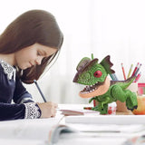 Five in one stationery pencil sharpener dinosaur set children's simulation Tyrannosaurus rex boy gift toy dinosaur