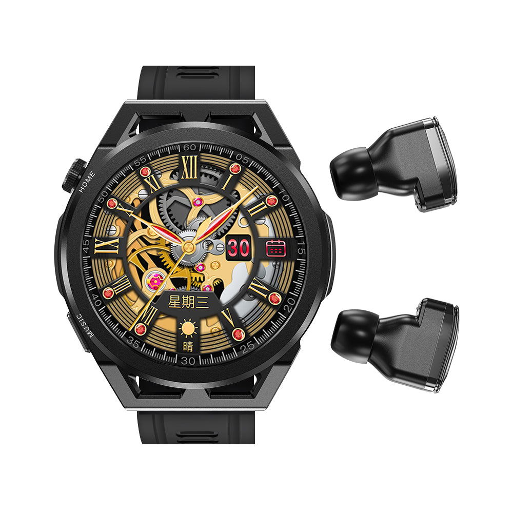 N18 smart watch TWS two in one Bluetooth local playback NFC heart rate and blood pressure health monitoring - Emete store