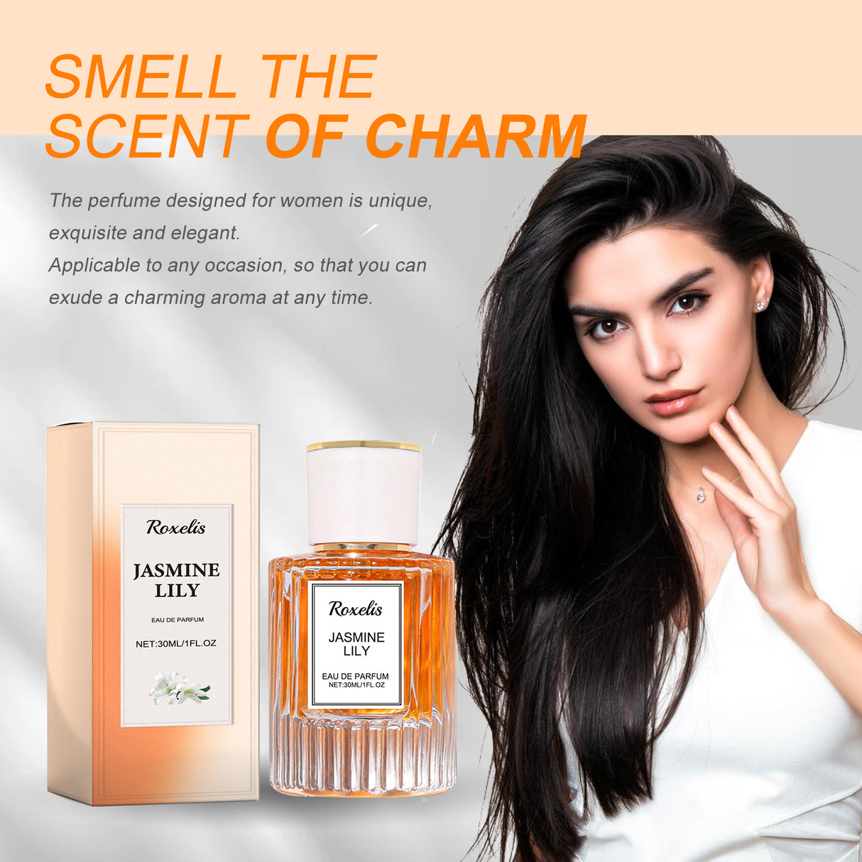 Lily Women Pheromone Perfume, Wrist Behind Ear Neck Natural Long-Lasting Light Fragrance Delicate Elegance Exudes Feminine Charm - Emete store