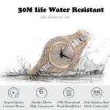 MISSFOX V196 30mm Small Womens Watch Shockproof Waterproof Luxury Ladies Ar Metal Watch bracelets Rhinestone Bu Cheap Chinese Watches - Emete store
