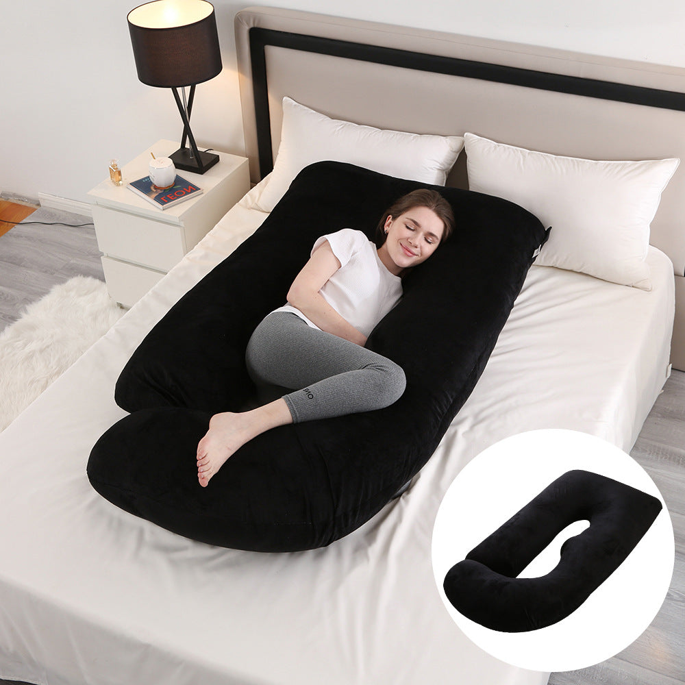 Emete J-shaped pregnancy sleeping pillow