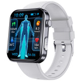 F300 smartwatch ECG electrocardiogram monitoring SOS fall alarm blood glucose and blood pressure watch HRV report - Emete store