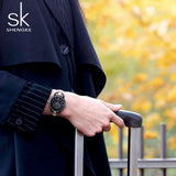 Rose Gold Watch Women Quartz Watches Ladies Top Brand Crystal Luxury Female Wrist Watch - Emete store