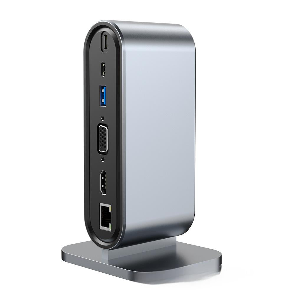 12 in one docking station Typec vertical multi interface suitable for Apple, Huawei, Mac docking stations