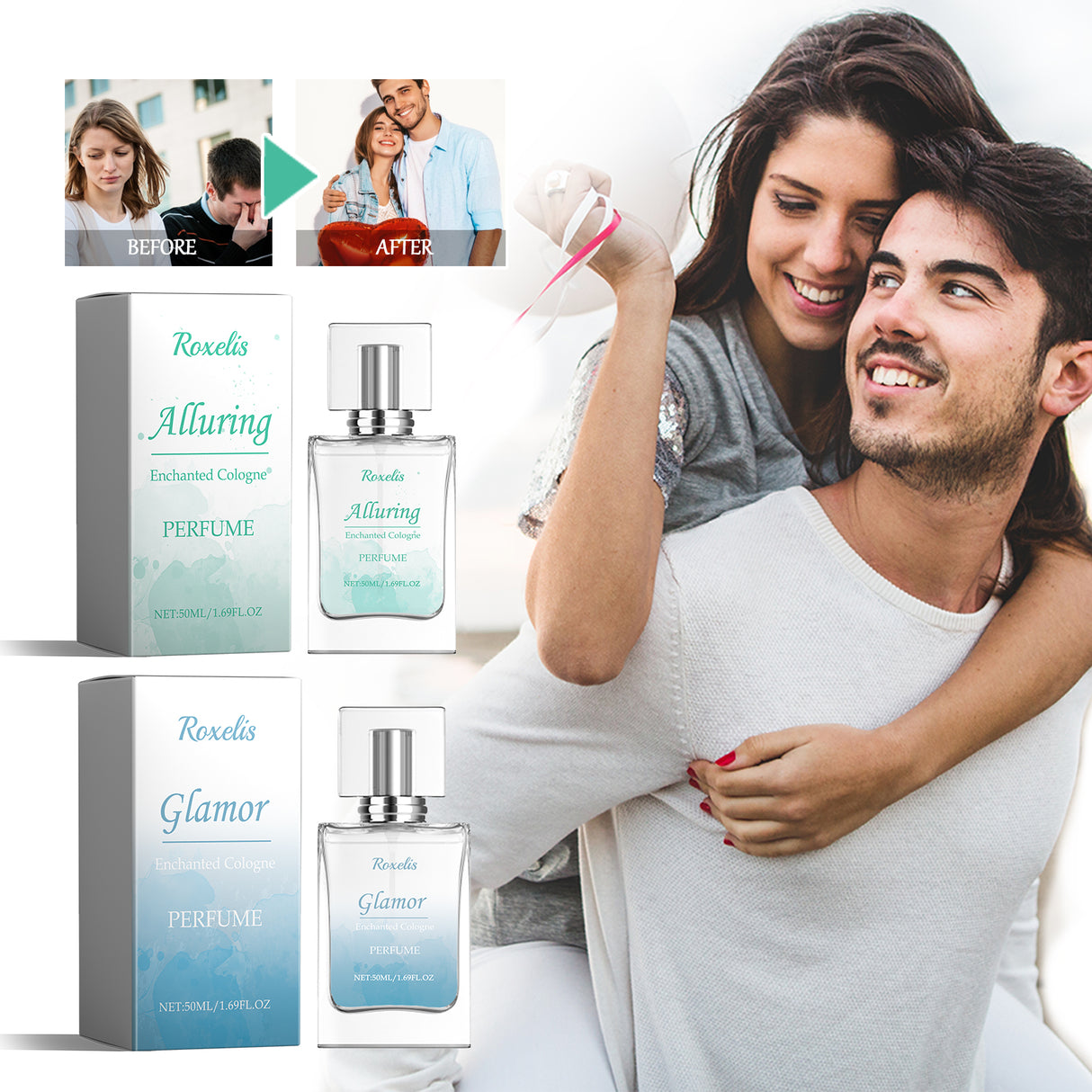 Enchanted Cologne Perfume, Gentle And Long-Lasting Charming Fragrance Behind The Neck And Ears Exudes A Unique Charm Couple Dating Perfume - Emete store