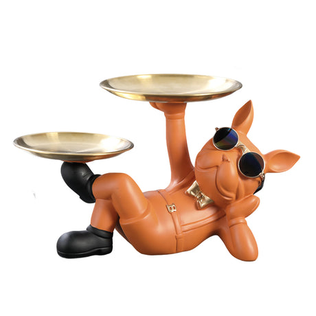 Cute French Bulldog Resin Figurine, Perfect for Table Decoration - Emete store