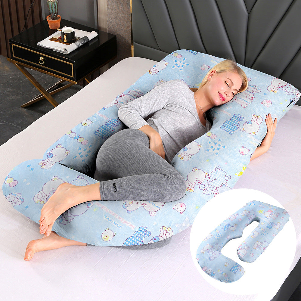 Emete J-shaped pregnancy sleeping pillow