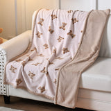 Baby Blanket Double Layer Thick Winter Milk Fleece Blanket Double Layer Flannel Small Blanket Nap Children Blanket