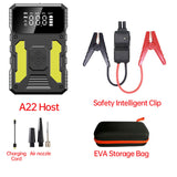 Car Jump Starter With Air Compressor Portable 12V Jump Starter Power Bank Battery Pack Lithium Battery Booster