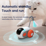 Remote Control Interactive Cat Car Toy USB Charging Chasing Automatic Self-moving Remote Smart Control Car Interactive Cat Toy P - Emete store