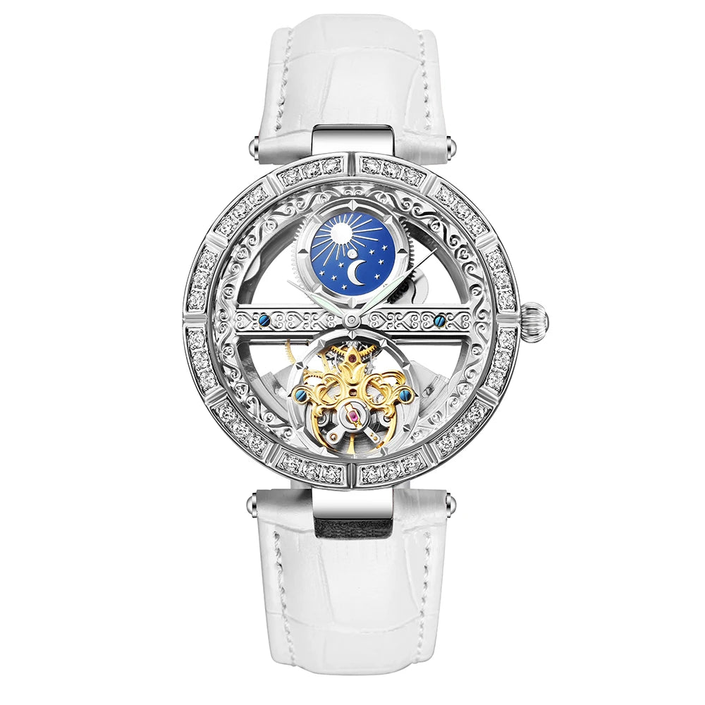 Woman Watch Ladies Clock Luxury Fashion Female Mechanical Watches Wristwatches - Emete store