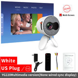 LEJIADA YG220 Mini Projector 3.5mm Audio Phone with screen Update Version Portable Pocket Cute Projector Video Player Kids Gift - Emete store