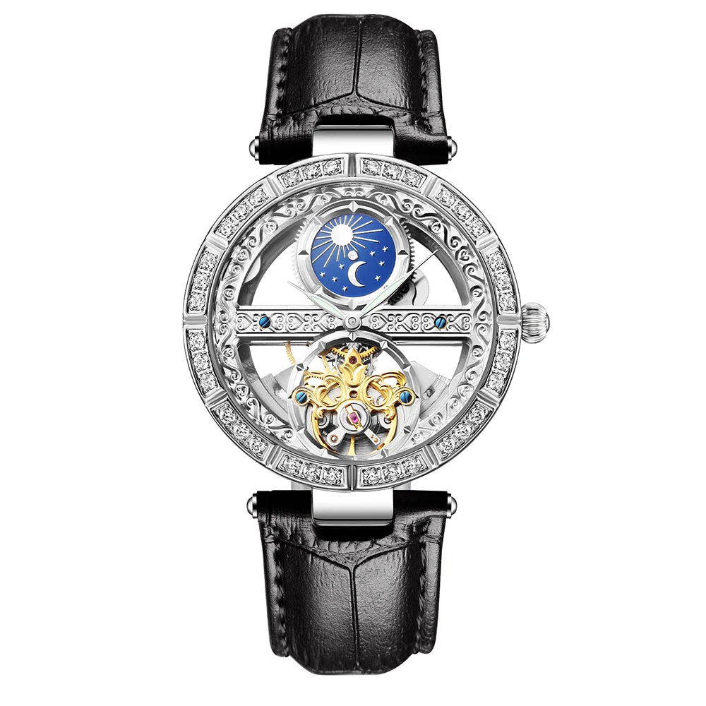 Woman Watch Ladies Clock Luxury Fashion Female Mechanical Watches Wristwatches - Emete store