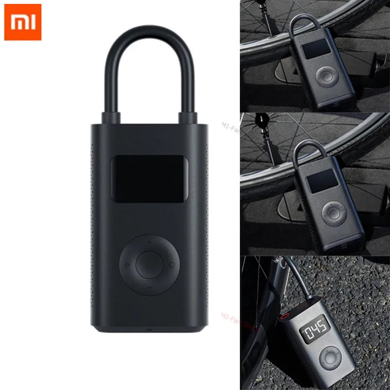 Newest Xiaomi Mijia Portable Smart Digital Tire Pressure Detection Electric Inflator Pump for Bike Motorcycle Car Football - Emete store