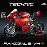 New Technic Ducatis Panigale V4 R Motorcycle Compatible Building Blocks Motorbike Model Toys